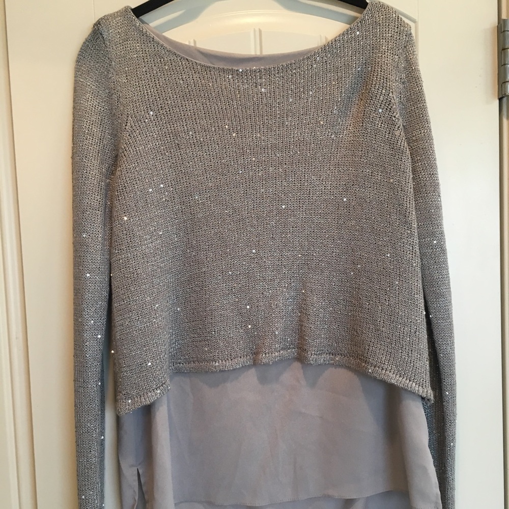 Gianni Bini Sequin Shimmer Sweater